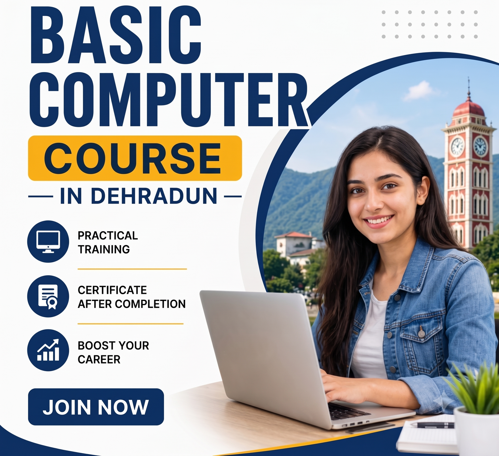 basic computer in dehradun by nice computer education institute